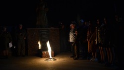 Вечный огонь зажгли в рамках акции «Свеча памяти» в ставропольской станице