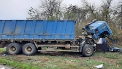 Два КамАЗа столкнулись в Георгиевском округе
