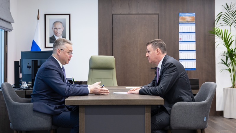 Губернатор обсудил развитие Ставрополья с зампредом правительства РФ Патрушевым 